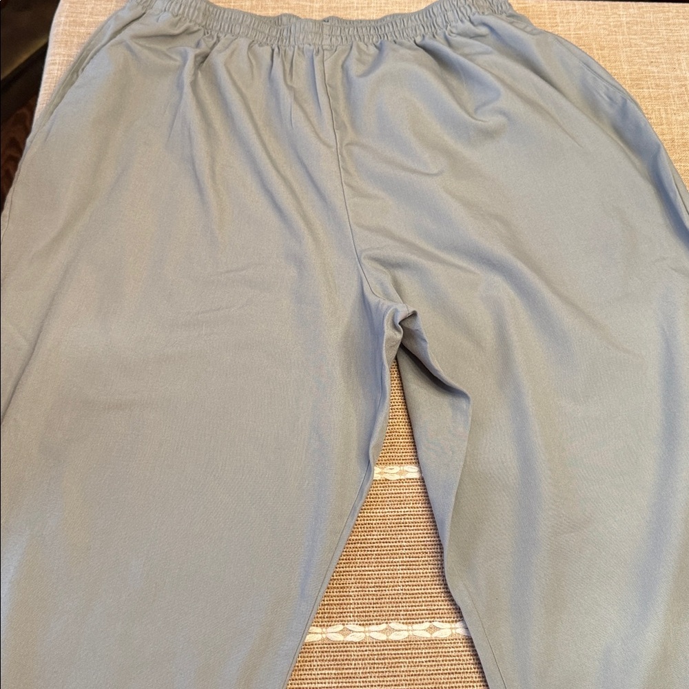 Light Gray Elastic Waist Pants